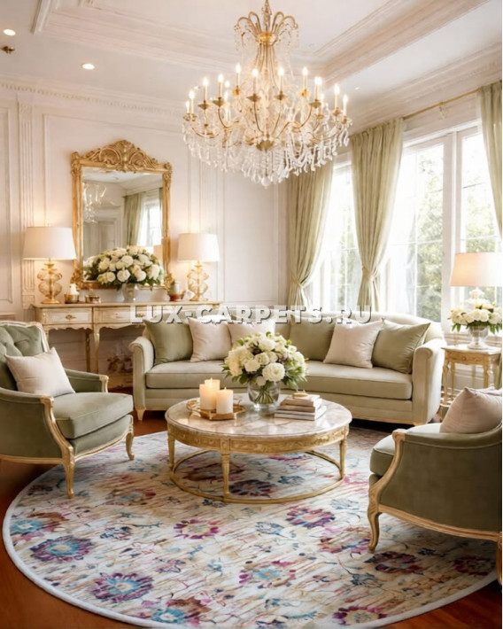 Ковер 2.4x2.4 Grand Crystal 3794A cream/cream