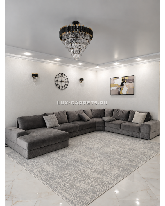 Ковер VENEZIA-02913 B490E L-GRAY1/GRAY