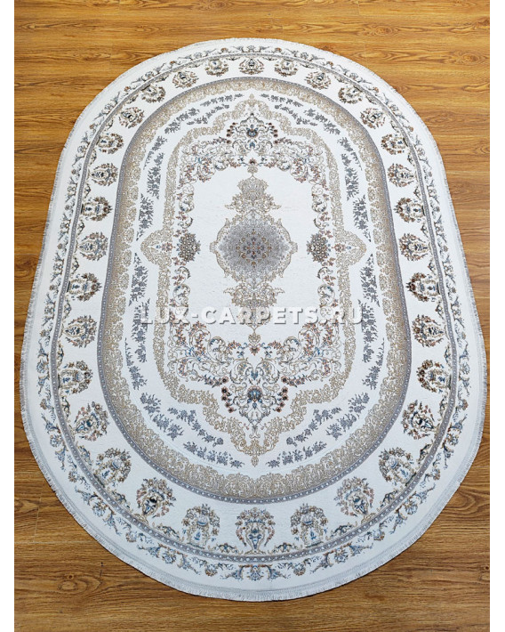 Ковер турецкий AZURE 7163A CREAM CREAM овал