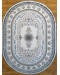 Ковер турецкий AZURE 7163A CREAM L_GRAY овал