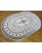 Ковер турецкий AZURE 7163A CREAM L_GRAY овал