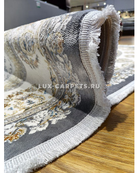 Ковер турецкий AZURE 7163A CREAM L_GRAY овал