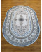 Ковер турецкий AZURE 7163A CREAM L_GRAY овал