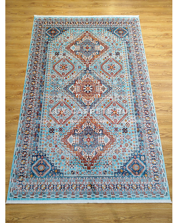 Ковер турецкий ANTIK KM75A TURQUOIS CREAM