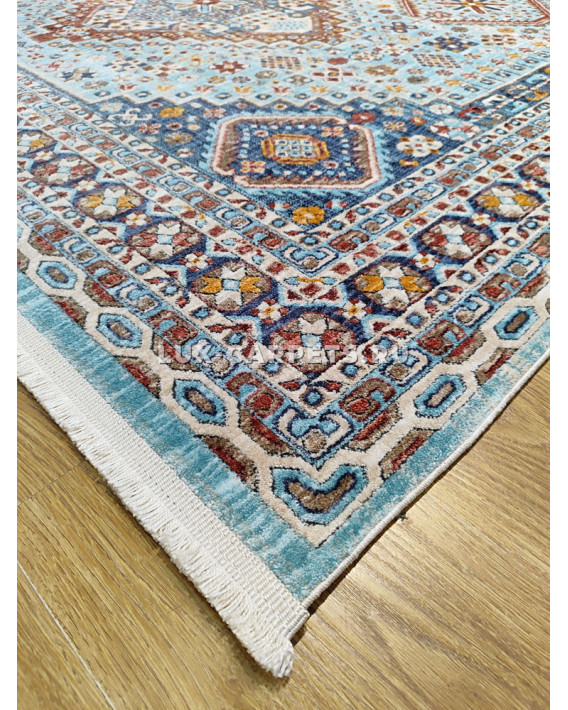 Ковер турецкий ANTIK KM75A TURQUOIS CREAM