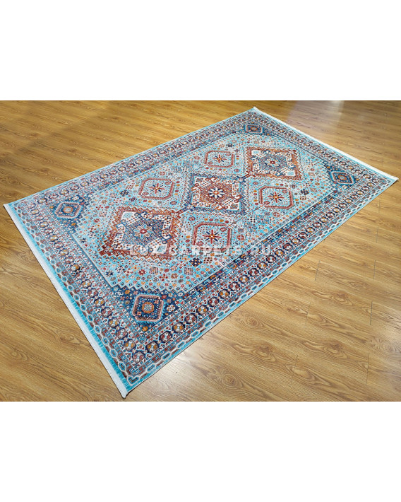 Ковер турецкий ANTIK KM75A TURQUOIS CREAM